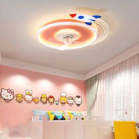 Simple Modern Children's Ultra-thin Round Nordic Restaurant Ceiling Fan