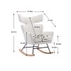 COOLMORE Fish Tail Living Room Comfortable Rocking Chair Living Room Chair