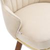 COOLMORE Swivel Bar Stools with Backrest Footrest ; with a fixed height of 360 degrees