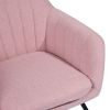 Upholstered Fabric ROCKING CHAIR - PINK