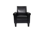 Accent Chairs; Comfy Sofa Chair; Armchair for Reading; Living Room; Bedroom; Office; Waiting Room; PU leather; Black