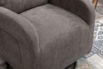 JiaDa Upholstered Recliner and Swivel Glider.Rocking Chair for Nursery in Misty Grey.Modern Style One Left Bag