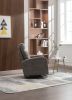 JiaDa Upholstered Recliner and Swivel Glider.Rocking Chair for Nursery in Misty Grey.Modern Style One Left Bag