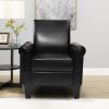 Accent Chairs; Comfy Sofa Chair; Armchair for Reading; Living Room; Bedroom; Office; Waiting Room; PU leather; Black
