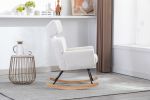 COOLMORE Fish Tail Living Room Comfortable Rocking Chair Living Room Chair