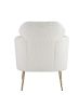 Connock Accent Chair; White Faux Sherpa AC00124