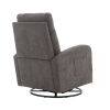 JiaDa Upholstered Recliner and Swivel Glider.Rocking Chair for Nursery in Misty Grey.Modern Style One Left Bag