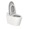 Smart Toilet U-Shaped LED Light Automatic Flush with Remote Control/Foot Sensor/Night Light