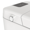 Smart Toilet U-Shaped LED Light Automatic Flush with Remote Control/Foot Sensor/Night Light