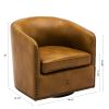 Trenton Swivel Arm Chair - Camel