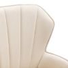 COOLMORE Swivel Bar Stools with Backrest Footrest ; with a fixed height of 360 degrees