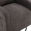 JiaDa Upholstered Recliner and Swivel Glider.Rocking Chair for Nursery in Misty Grey.Modern Style One Left Bag