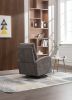 JiaDa Upholstered Recliner and Swivel Glider.Rocking Chair for Nursery in Misty Grey.Modern Style One Left Bag