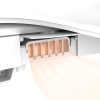 Elongated LED Light Electric Bidet Toilet Seat Heated Toilet Seat with Warm Air Dryer and Night Light