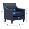 Trinity Navy Blue Accent Chair