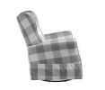 Patli Swivel Chair w/Glider ; Gray Fabric LV00922
