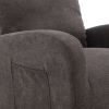JiaDa Upholstered Recliner and Swivel Glider.Rocking Chair for Nursery in Misty Grey.Modern Style One Left Bag