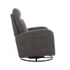 JiaDa Upholstered Recliner and Swivel Glider.Rocking Chair for Nursery in Misty Grey.Modern Style One Left Bag