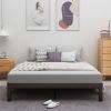 Wooden platform bed frame