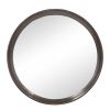 D20x1.5"Transitional Decor Style Mango Wood Wall Mirror Wall Decor with Frame of Solid Mango Wood for Bathroom,Entryway Console Lean Against Wall